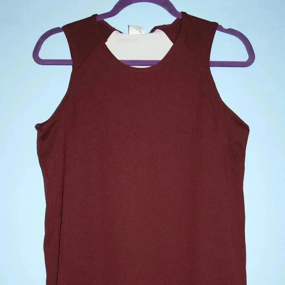 Champion Fully Reversable Women's Small Tank Top Jersey Maroon and White NWOT